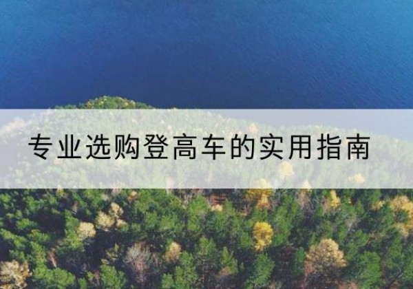 嵩县电动登高车厂家推荐-专业选购登高车的实用指南